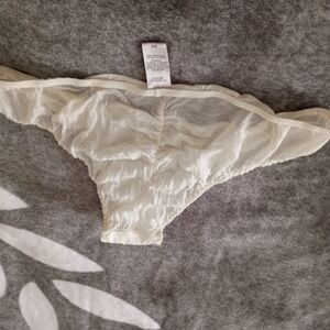 Vintage Y2K Victoria Secret Sheer Nylon Sexy Panties S Soft Ruched Bum